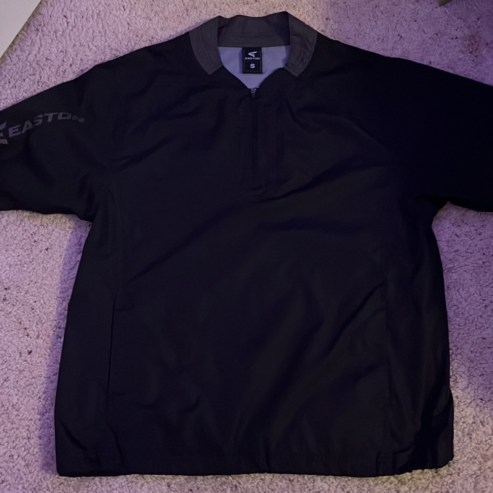 black baseball performance warm up shirt